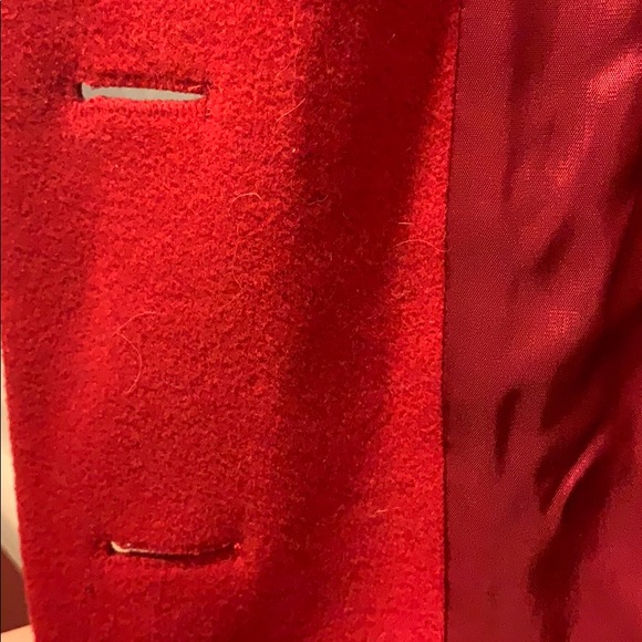 Red Erich Fend Lana/polyamid/cashmere blend coat - Picture 8 of 8